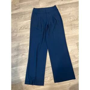 Hal Rubestein size 10 dark blue dress pants pleated front